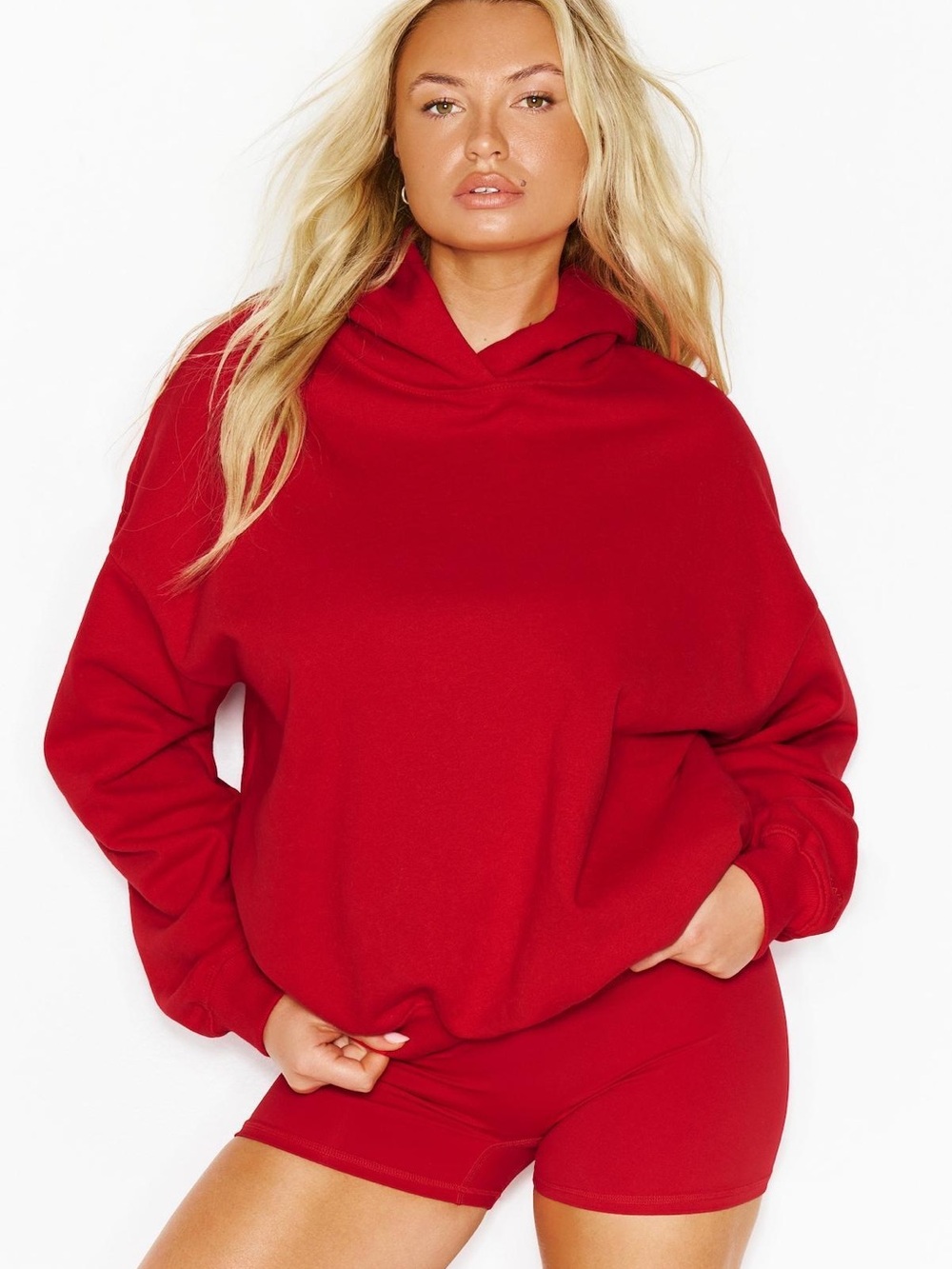 NEW Garage UltraFleece Oversized Hoodie Jester Red S/M